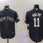 Anthony Volpe Yankees Navy Stripes Baseball Jersey