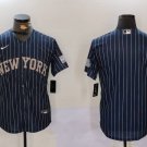 Team Yankees Navy Stripes Baseball Jersey