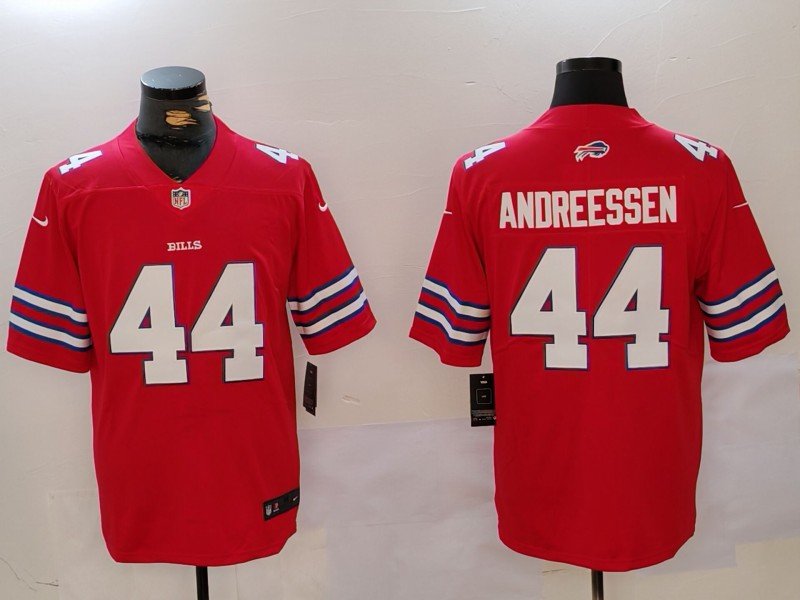 Joe Andreessen Bills Red Jersey