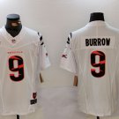 Joe Burrow Bengals White Throwback Limited Jersey