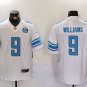 Jameson Williams Lions White Team Patch Jersey
