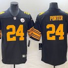 Joey Porter Jr Steelers Black Color Rush Jersey