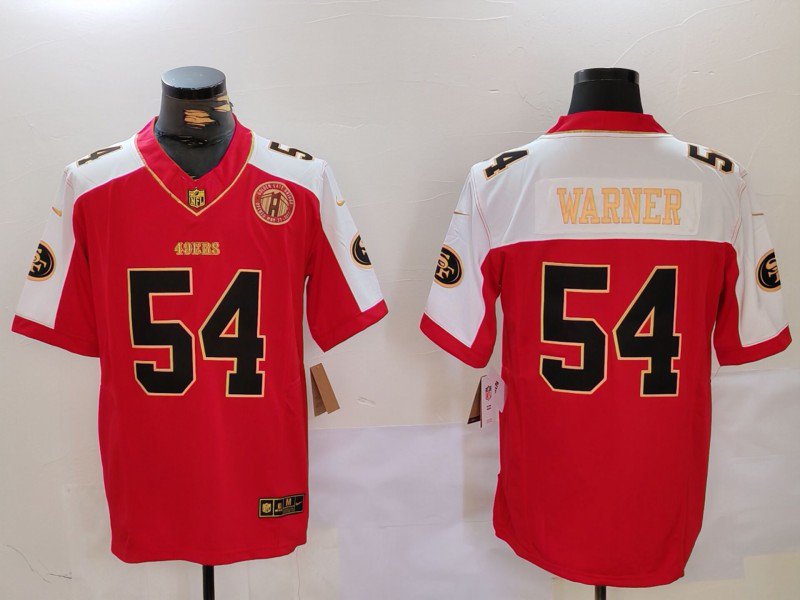 Fred Warner 49ers Red Thanksgiving Limited Jersey
