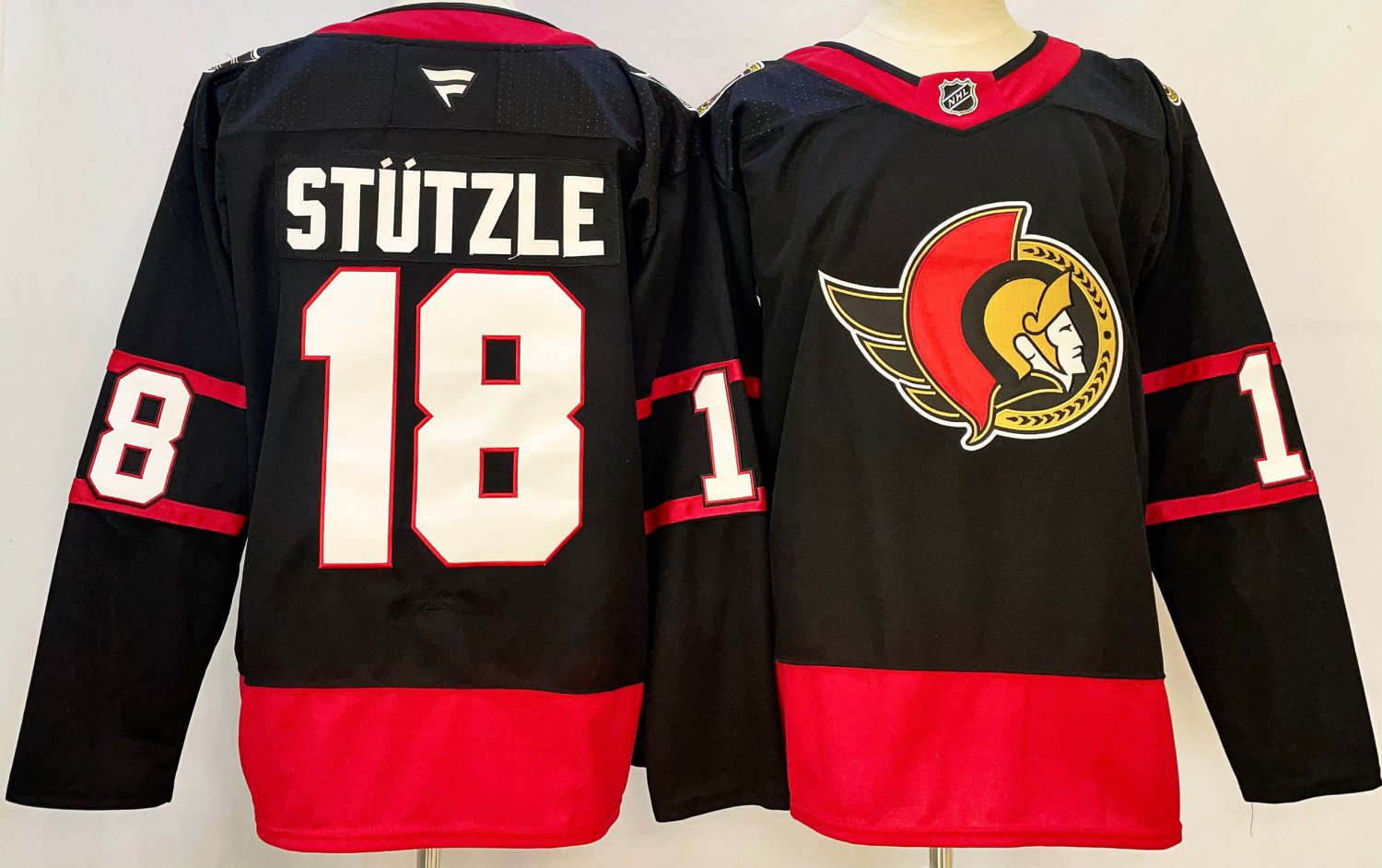 Tim Stuetzle Senators Reverse Retro Black Breakaway Jersey