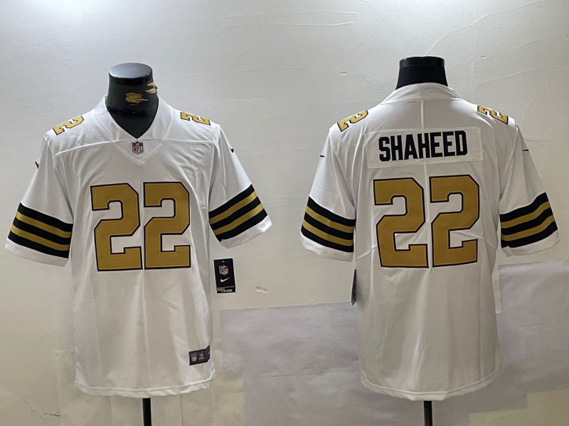 Rashid Shaheed Saints White Color Rush Jersey