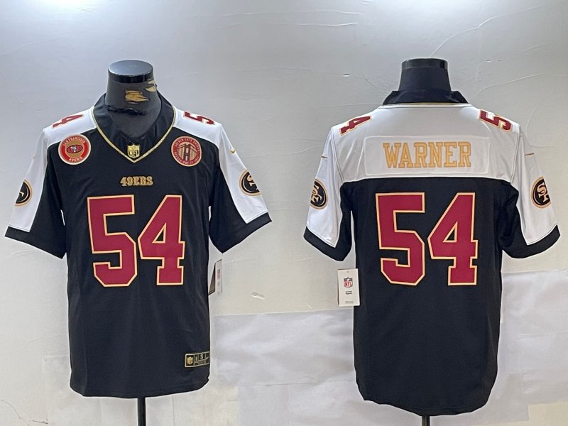 Fred Warner 49ers Black Thanksgiving Limited Jersey