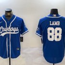 CeeDee Lamb Cowboys Royal Baseball Jersey