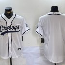 Team Cowboys White Baseball Jersey