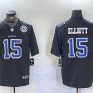 Ezekiel Elliott Cowboys Black Throwback Team Patch Jersey