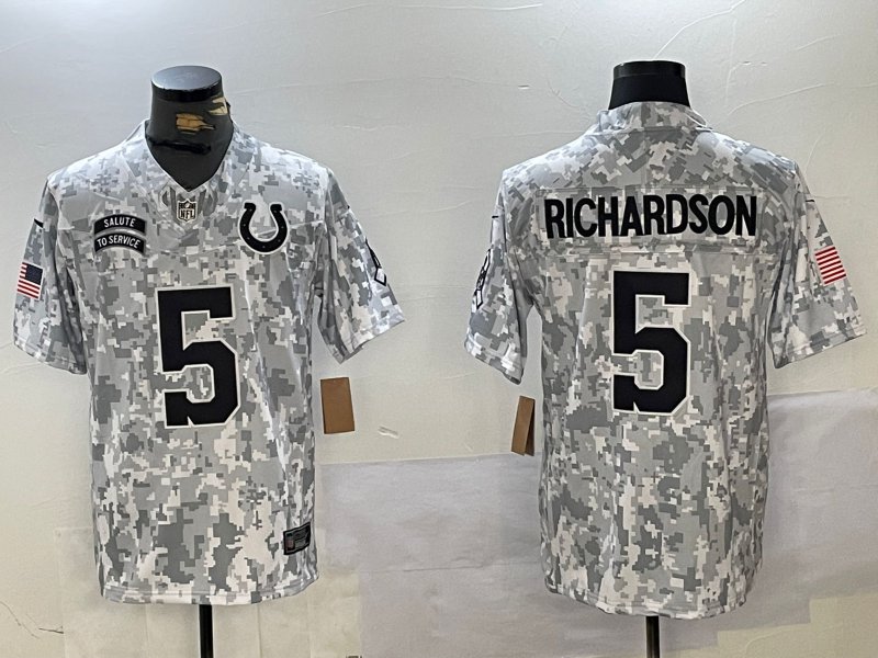 Anthony Richardson Colts Arctic Camo Salute to Service Limited Jersey
