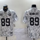 Brock Bowers Raiders Arctic Camo Salute to Service Limited Jersey