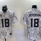 Justin Jefferson Vikings Arctic Camo Salute to Service Limited Jersey