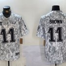 A.J. Brown Eagles Arctic Camo Salute to Service Limited Jersey