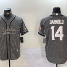 Sam Darnold Vikings Hemp Gray Baseball Jersey