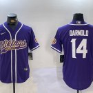 Sam Darnold Vikings Purple Baseball Jersey