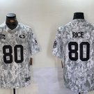 Jerry Rice 49ers Arctic Camo Salute to Service Limited Jerseys