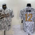 Chris Olave Saints Arctic Camo Salute to Service Baseball Jersey