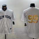 Aaron Judge Yankees White Gold Fashion Jersey