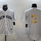 Babe Ruth Yankees White Gold Fashion Jersey
