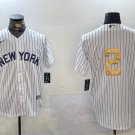 Derek Jeter Yankees White Gold Fashion Jersey