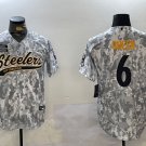 Patrick Queen Steelers Arctic Camo Salute to Service Baseball Jersey