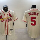 Albert Pujols Cardinals Cream Alternate Replica Jersey