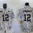 Roger Staubach Cowboys Arctic Camo Salute to Service Limited Jersey