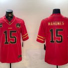 Patrick Mahomes Chiefs Red Gold Jersey