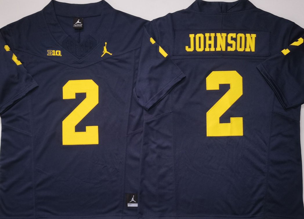Will Johnson Wolverines Navy Limited Jersey