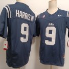 Tre Harris Rebels Navy Football Jersey