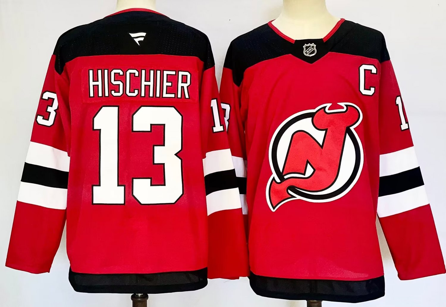 Nico Hischier Devils Red Home Breakaway Jersey
