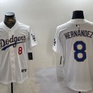 Enrique Hernandez Dodgers White Gold Replica Jersey