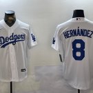 Enrique Hernandez Dodgers White Home Replica Jersey