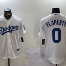 Jack Flaherty Dodgers White Home Replica Jersey