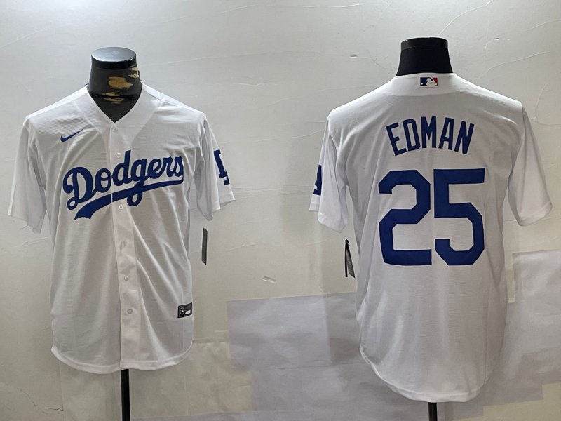 Tommy Edman Dodgers White Home Replica Jersey