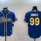 Aaron Donald Rams Royal Baseball Jersey