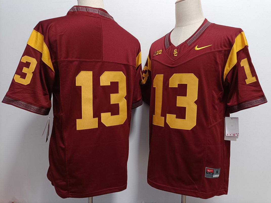 Caleb Williams Trojans Cardinal Limited Jerseys