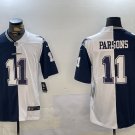 Micah Parsons Cowboys Navy White Split Jersey