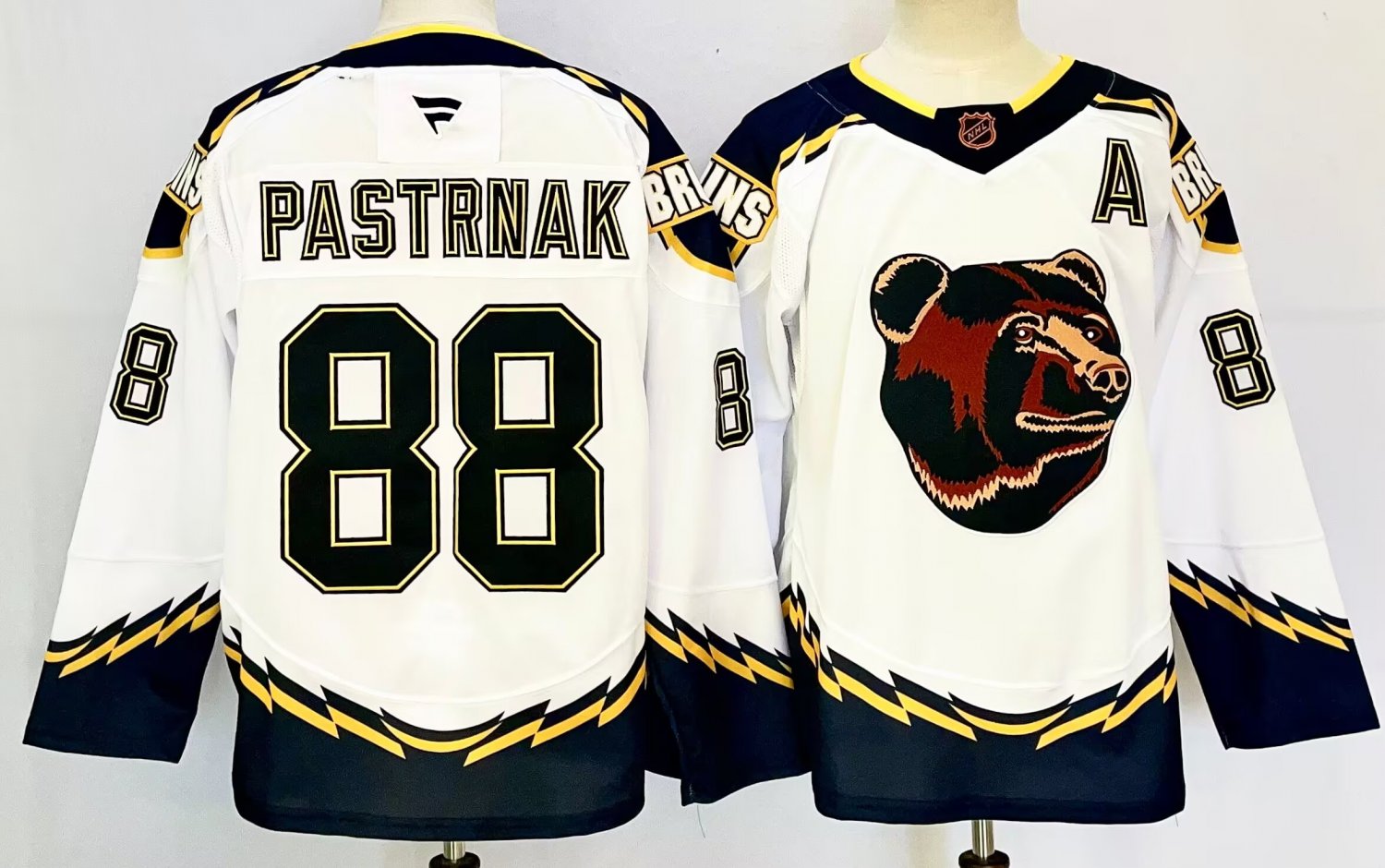 David Pastrnak Bruins Reverse Retro 2.0 White Jersey
