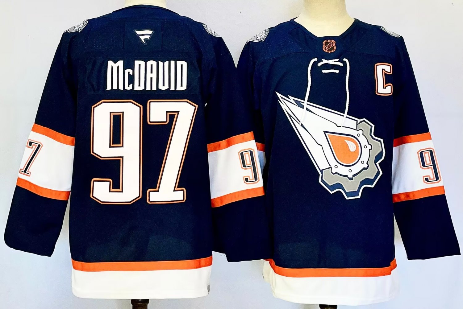 Connor McDavid Oilers Reverse Retro Navy Breakaway Jersey