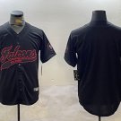Team Falcons Black Baseball Jersey