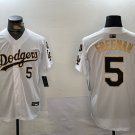 Freddie Freeman Dodgers White Gold Champions Jersey