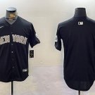 Team Yankees Black Throwback Baseball Jersey