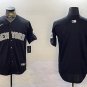 Team Yankees Black Throwback Baseball Jersey