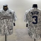 Yankees Babe Ruth Camo Salute to Service Baseball Jersey