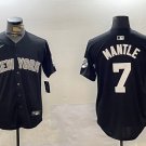 Mickey Mantle Yankees Black Fashion Limited Replica Jersey