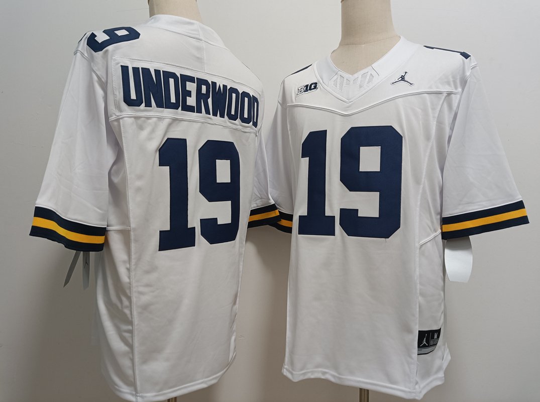 Bryce Underwood Wolverines White Limited Jersey