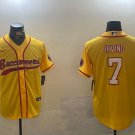 Bucky Irving Buccaneers Yellow Baseball Jersey