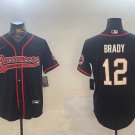 Tom Brady Buccaneers Black Baseball Jersey
