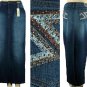 Clash - Missy / Plus 5 Pocket Denim Skirts with Embroidered and Studded Pocket Design -